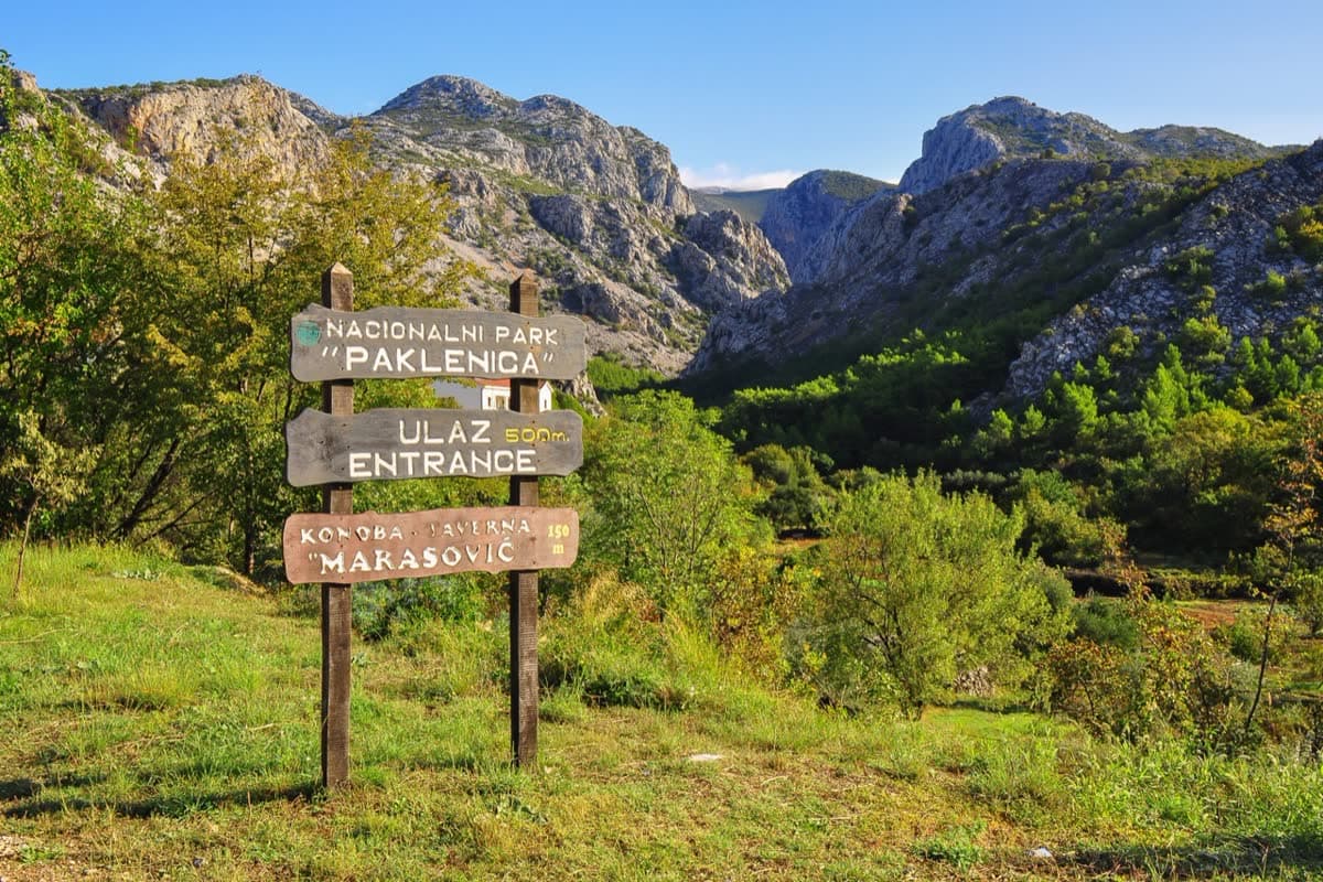 Paklenica National Park — cliffs and pine forest